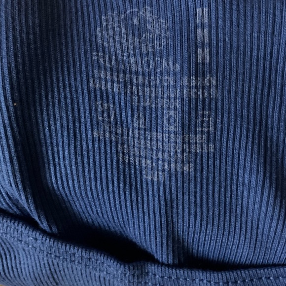 Fruit Of The Loom Blue Tank Top (Medium) - Picture 2 of 2